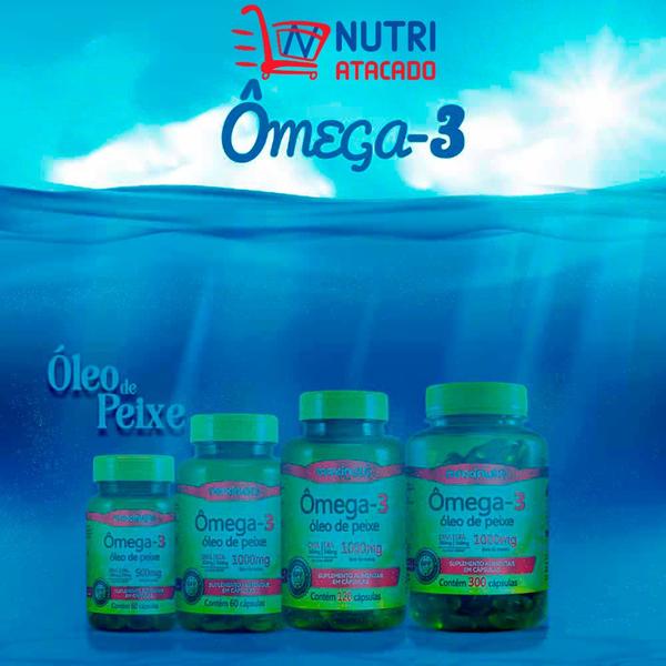 Imagem de Kit 03 Ômega 3 Óleo De Peixe 60 Capsulas 1000Mg Maxinutri