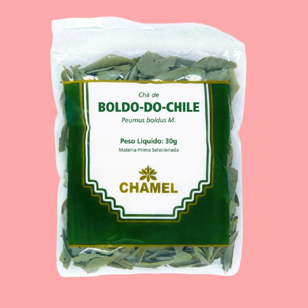 Imagem de Kit 03 Pacote Boldo do Chile Folhas 30g - Chamel