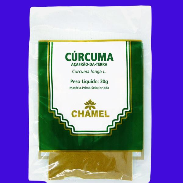 Imagem de Kit 03 Pacote De Chá Cúrcuma 30g - Chamel