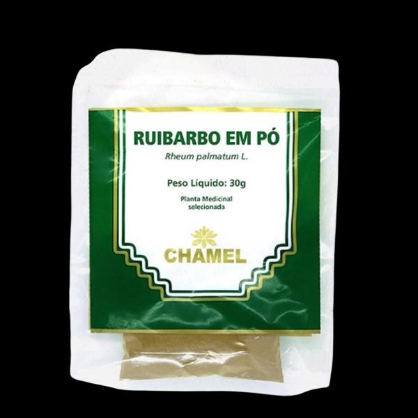 Imagem de Kit 03 Pacote de Chá de Ruibarbo Pó 30g - Chamel