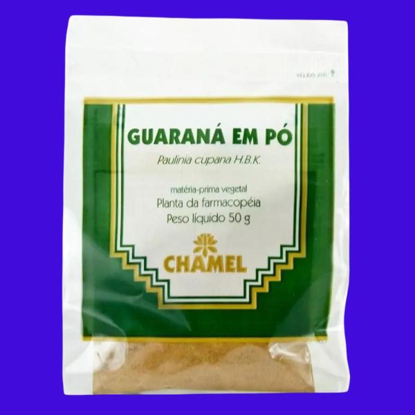 Imagem de Kit 03 Pacote De Guaraná Em Pó 50g - Chamel