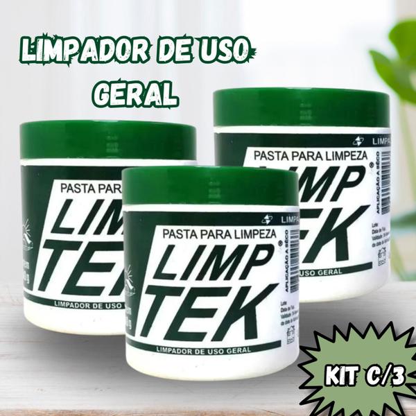 Imagem de Kit 03 Pastas Limptek - Lavagem A Seco 500g Cada