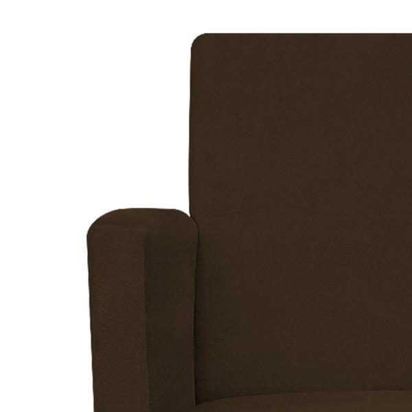 Imagem de kit 03 Poltronas Decorativas Arenzza Palito Tabaco Suede Marrom - DAMAFFÊ MÓVEIS