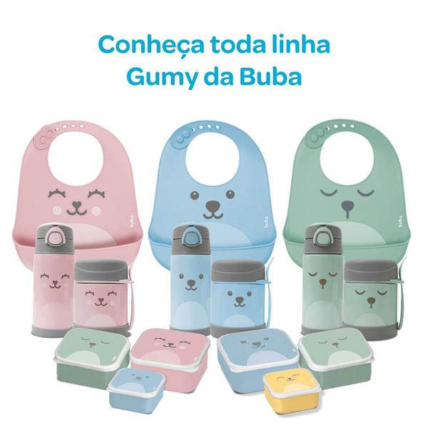 Imagem de Kit 03 Potinhos com Tampa Infantil Gumy Rosa - Buba