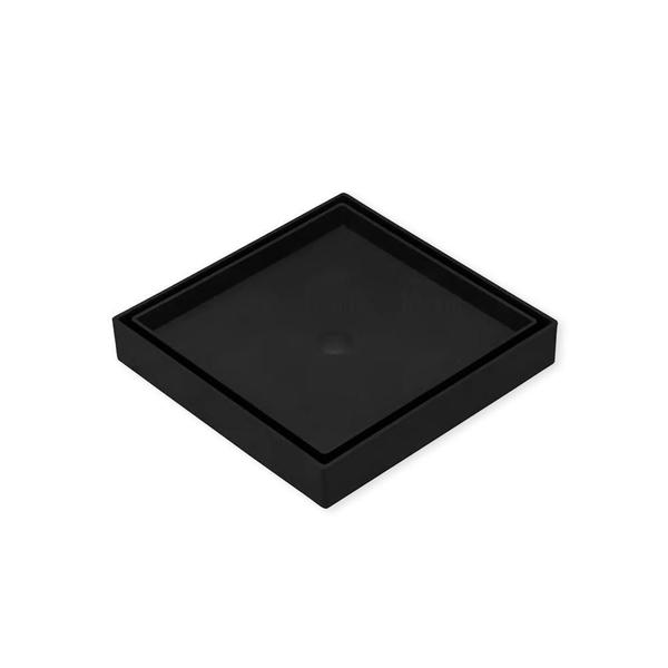 Kit 03 Ralo 10X10 Oculto Piso Porcelanato Inteligente Preto - Ralo Invisível Imagem de Kit 03 Ralo 10X10 Oculto Piso Porcelanato Inteligente Preto
