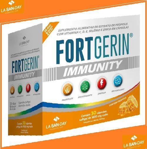 Imagem de Kit 03 Suplemento Fort Gerin Imunity Com 30Cps - La San Day