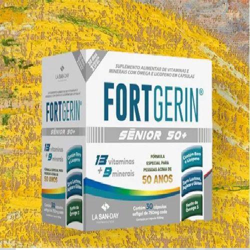 Imagem de Kit 03 Suplemento Fort Gerin Senior50 Com 30Cps - La San Day