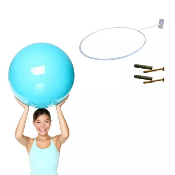 Kit 03 Suporte De Bola Pilates Grande Preto - Espaço outlet Imagem de Kit 03 Suporte De Bola Pilates Grande Preto