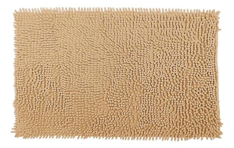 Imagem de Kit 03 Tapetes De Banheiro Microfibra Bolinha 58X38Cm Khaki