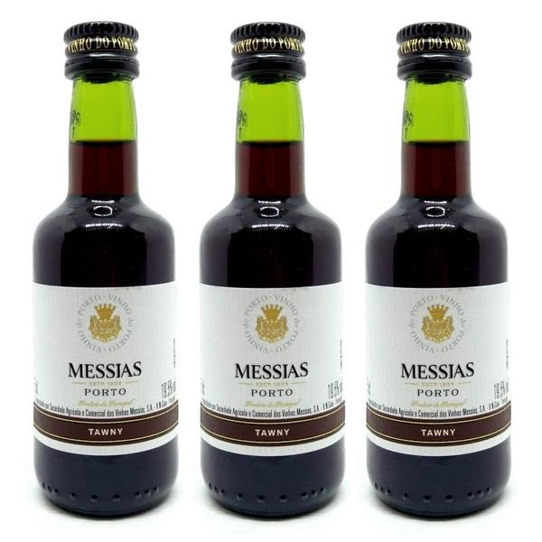 Imagem de Kit 03 Un. Miniatura Mini Vinho Do Porto Messias Tawny 50ml