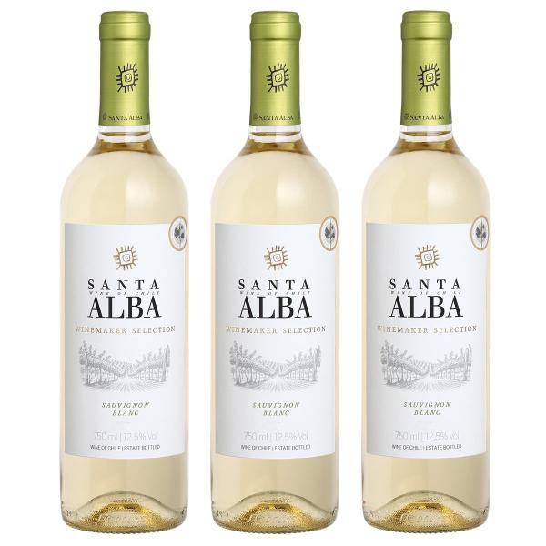 Imagem de Kit 03 Un. Vinho Branco Santa Alba Sauvignon Blanc 750ml