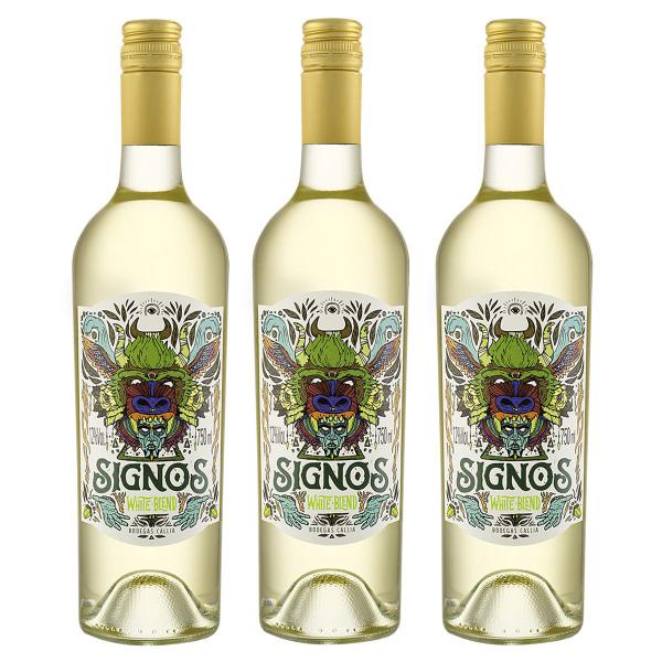 Kit 03 Un. Vinho Branco Seco Callia Signos White Blend 750ml Imagem de Kit 03 Un. Vinho Branco Seco Callia Signos White Blend 750ml