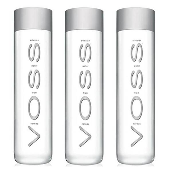 Imagem de Kit 03 Unid Água Mineral Voss Sem Gás 850Ml Garrafa Plástico