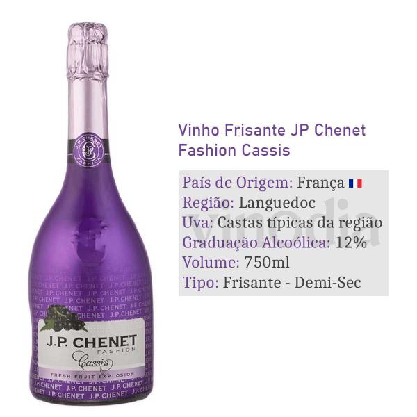 Imagem de Kit 03 Unid. Vinho Frisante JP Chenet Fashion Cassis 750ml