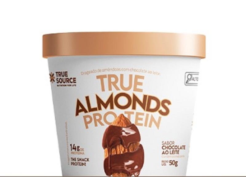 Imagem de Kit 03 unidades de Amêndoas Almonds Protein Sabor Chocolate ao Leite de 50g-True Source