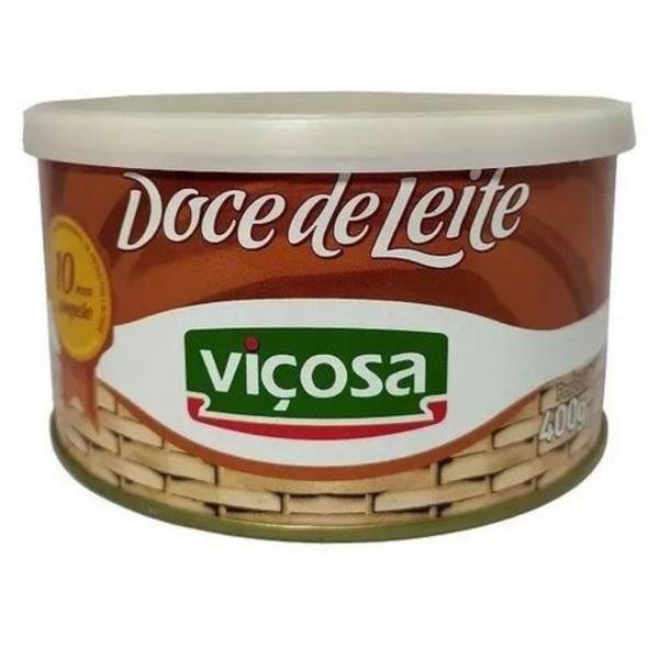 Kit 03 Unidades Doce De Leite Cremoso Viçosa O Melhor Do Brasil Lata 400g Imagem de Kit 03 Unidades Doce De Leite Cremoso Viçosa O Melhor Do Brasil Lata 400g