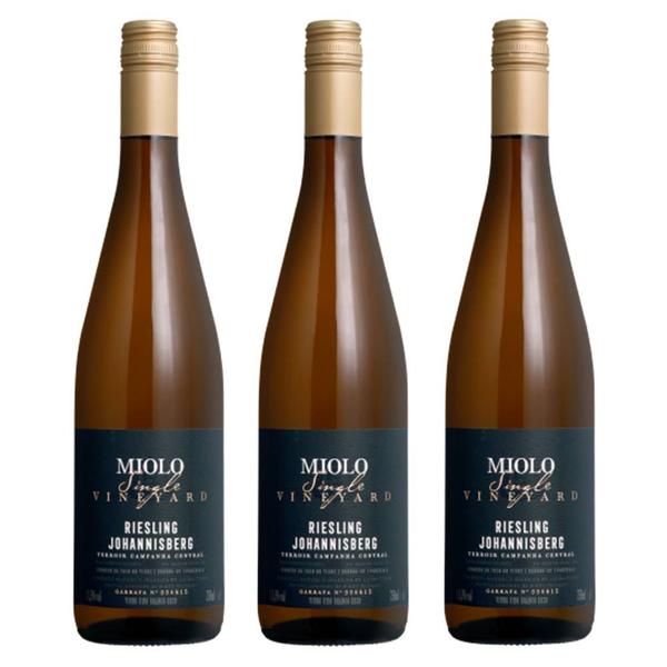 Kit 03 Unidades Vinho Miolo Single Vineyard Riesling 750ml Imagem de Kit 03 Unidades Vinho Miolo Single Vineyard Riesling 750ml