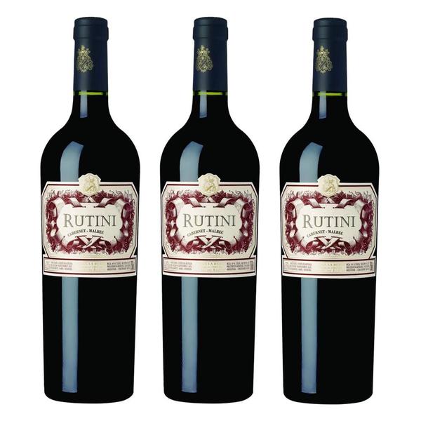 Imagem de Kit 03 Unidades Vinho Rutini Cabernet - Malbec 750ml