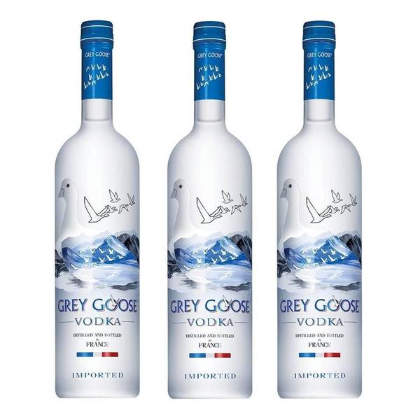 Kit 03 Unidades Vodka Grey Goose 750Ml Imagem de Kit 03 Unidades Vodka Grey Goose 750Ml