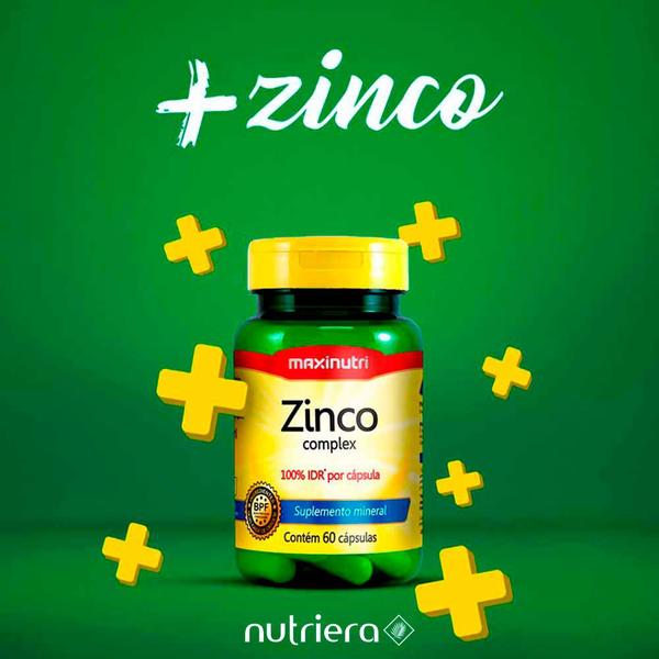 Imagem de Kit 03 Zinco+ 28mg com 60 Capsulas Maxinutri