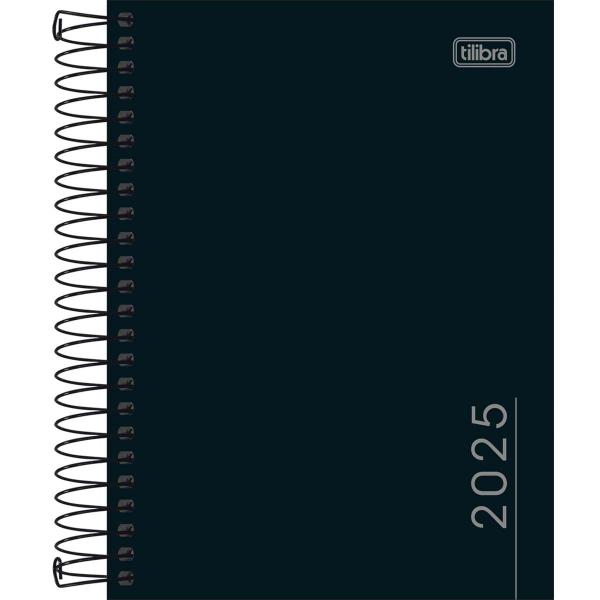 Imagem de Kit 04 Agenda 2025 Espiral Diária Pepper Executiva Capa Dura 11,7 x 16,4cm Tilibra