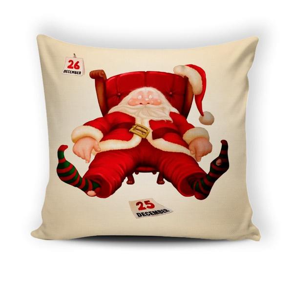 Imagem de Kit 04 Capas de Almofadas Decorativas 43x43Cm de Natal