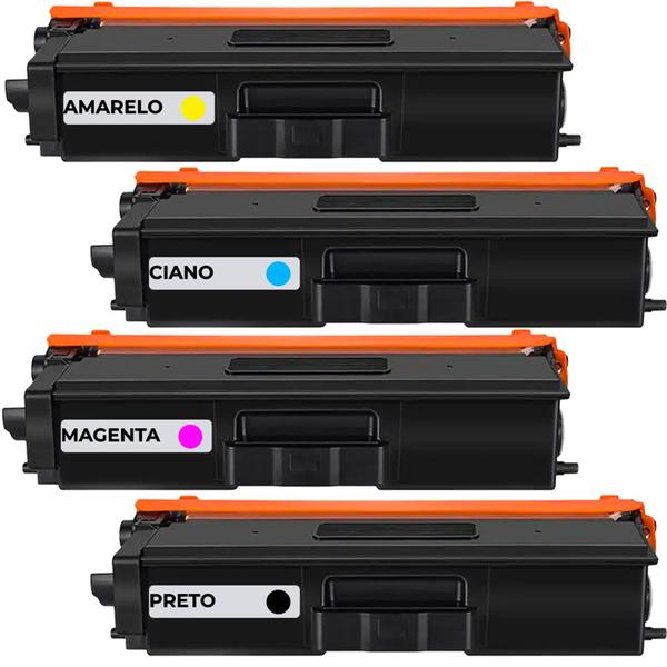 Imagem de Kit 04 Cartuchos de Toner TN419 compatível para impressora Brother 9K