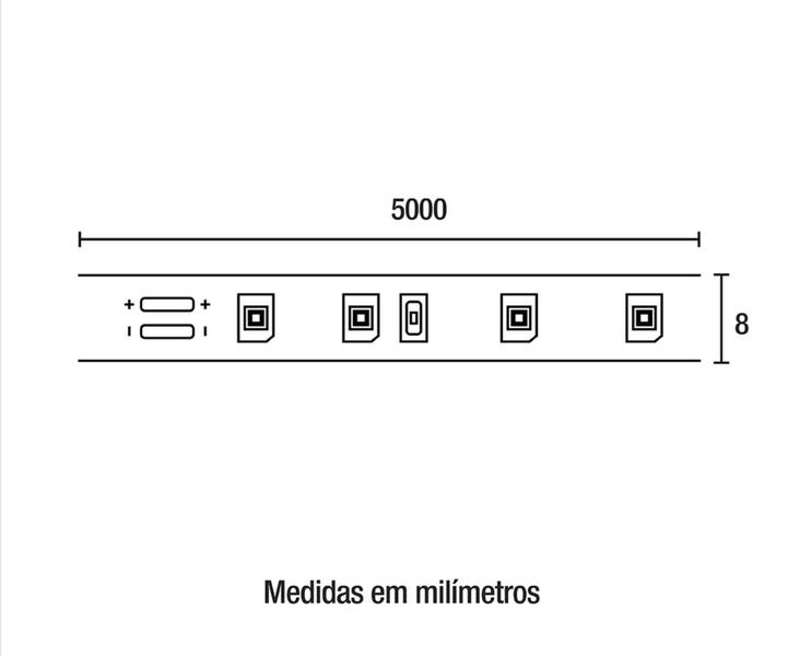 Imagem de KIT 04 FITAS DE LED PRO 12W  12V - 5m - 2.700K BLUMENAU