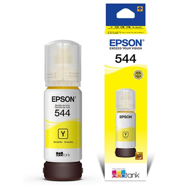 Imagem de Kit 04 Garrafa de Tintas T544 T544420 Amarelo para impressora L3210