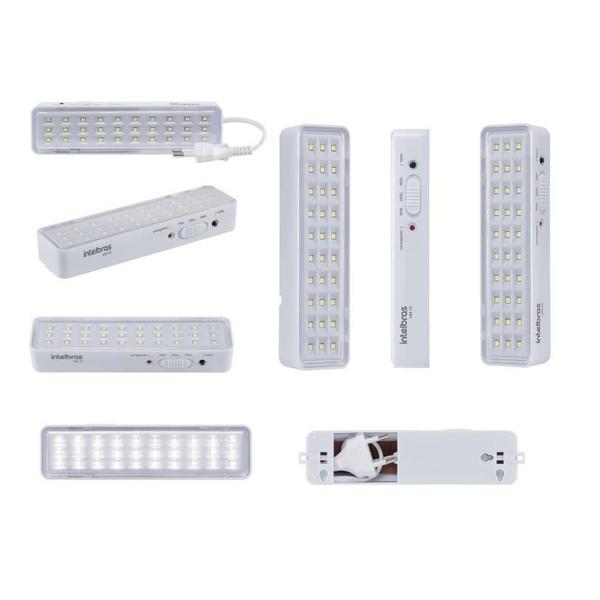 Imagem de Kit 04 Luminária Luz Emergência Lde30 Led Intelbras Autônoma