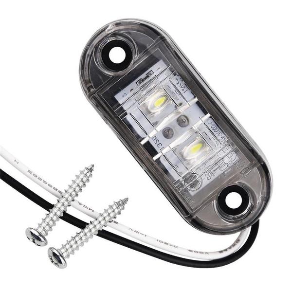 Imagem de kit 04 Luz Led Vigia Teto Caminhão Van Onibus Utilitario KLX Qualidade e inovação