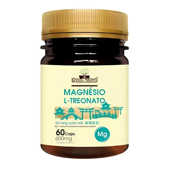 Imagem de Kit 04 magnesio l treonato 600mg folhas e raizes