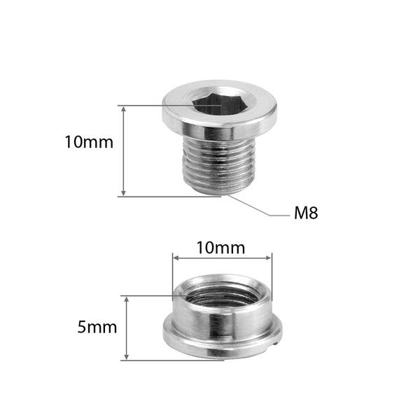 Imagem de Kit 04 Parafusos Fixação de Coroa Simples SINGLE - Gantech