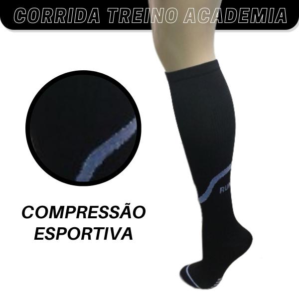 Imagem de Kit 04 Pares de Meias De Compressão Esportiva CorridaTreino Academia  Feminina Selene