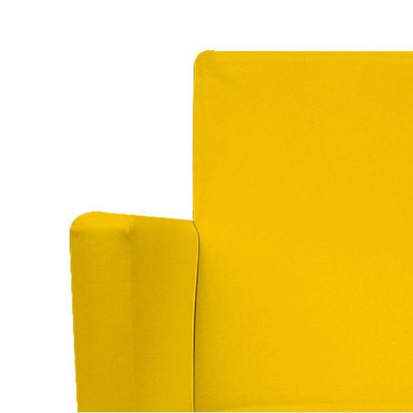 Imagem de Kit 04 Poltronas Arenzza Base Giratória de Madeira Corano Amarelo - DAMAFFÊ MÓVEIS