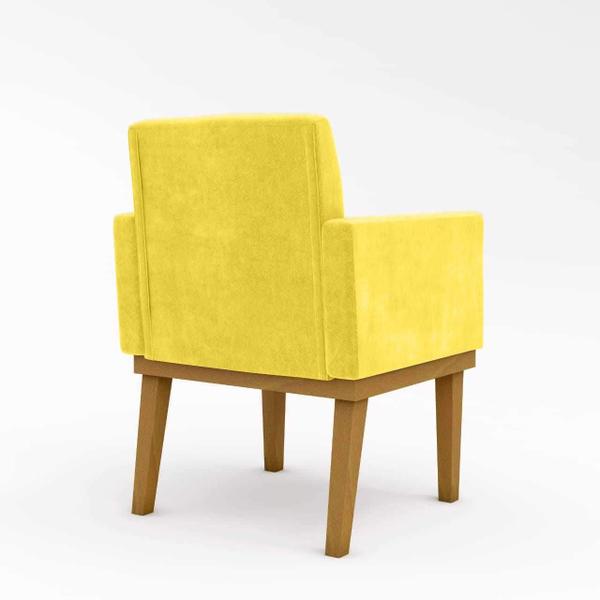 Imagem de Kit 04 Poltronas Cadeira Reforçada - Escritório Amarelo