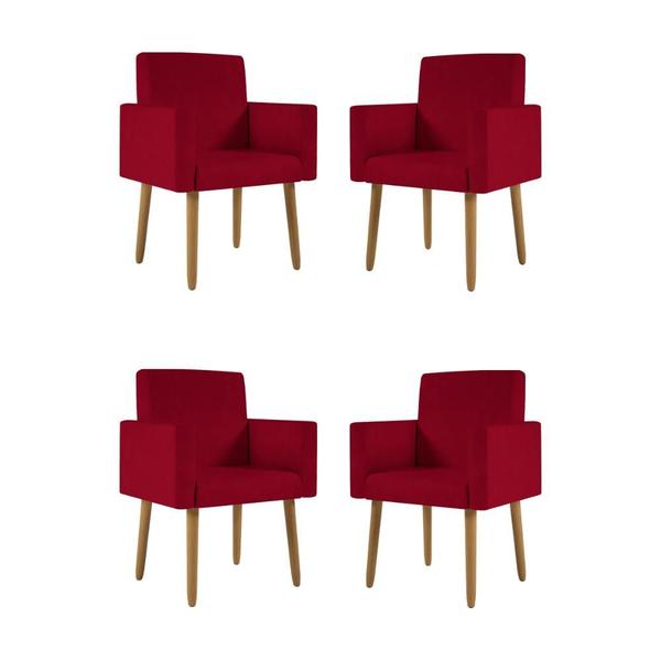 Imagem de Kit 04 Poltronas Decorativa Recepção Oferta - Balaqui Decor