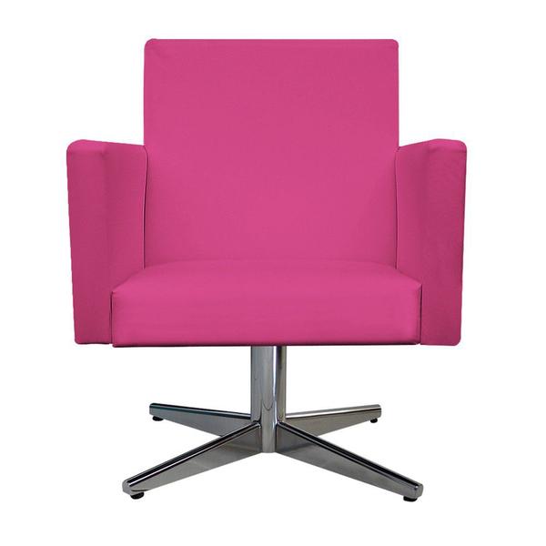 Imagem de Kit 04 Poltronas Decorativas Arenzza Base Giratória de Metal Corano Pink - DAMAFFÊ MÓVEIS