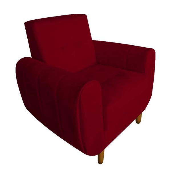 Imagem de Kit 04 Poltronas Golden Pés Palito Suede Marsala - D'Classe Decor