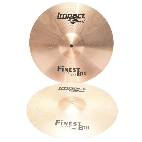 Imagem de Kit 04 pratos spanking 14 hi-hat+16 crash+ 20 ride com bag