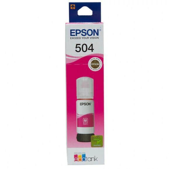 Imagem de kit 04 refil de Tintas T504 Magenta para impressora L4260