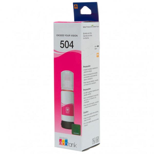 Imagem de Kit 04 Refil de Tintas T504 Magenta para impressoras Tank L4160