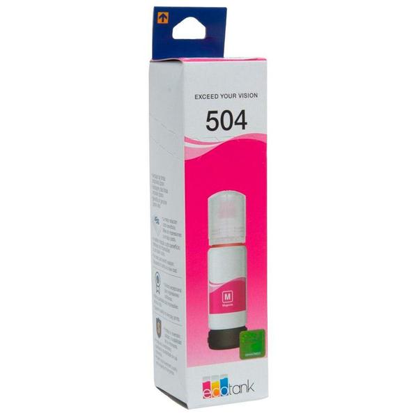 Imagem de Kit 04 Refil de Tintas T504 Magenta para impressoras Tank L6161