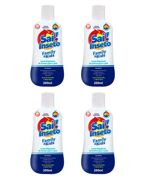 Imagem de Kit 04 Repelente Sai Inseto Family Loção 200ml - Nutriex