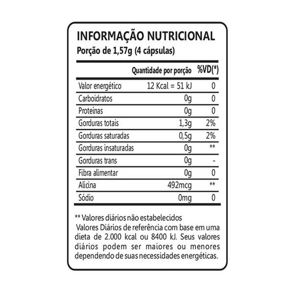 Imagem de Kit 04 Suplemento Óleo de Alho 250mg 60 Cápsulas Maxinutri