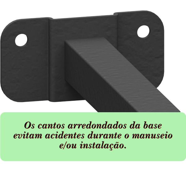 Imagem de Kit 04 Suportes Haste De Refletor Led Parede Fachada Banner Iluminação 20 Cm