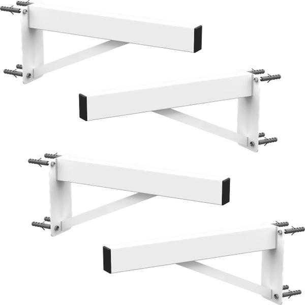Kit 04 Suportes para Pia Cozinha Granito Parafusar Grapa Bancada Mármore 50 cm Robusto - Branco - MULTIFORMA Imagem de Kit 04 Suportes para Pia Cozinha Granito Parafusar Grapa Bancada Mármore 50 cm Robusto - Branco