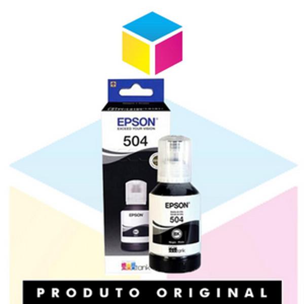 Kit 04 Tinta Original Epson L4260 L4160 L6191 L6171 T504 Imagem de Kit 04 Tinta Original Epson L4260 L4160 L6191 L6171 T504
