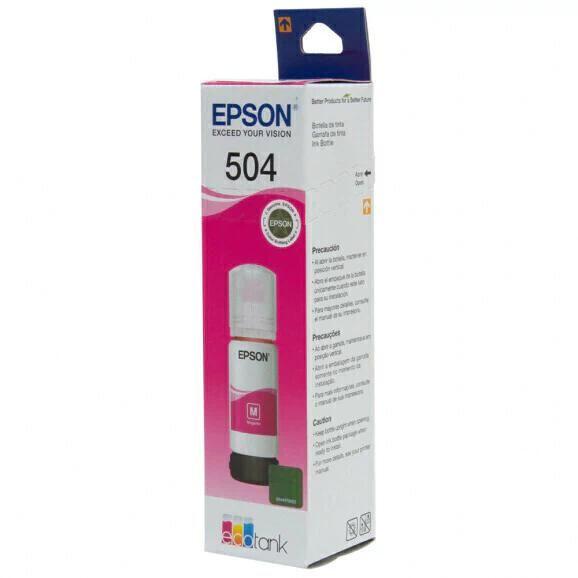Kit 04 tintas T504 Magenta para impressora L6270 - Eps0n Imagem de Kit 04 tintas T504 Magenta para impressora L6270