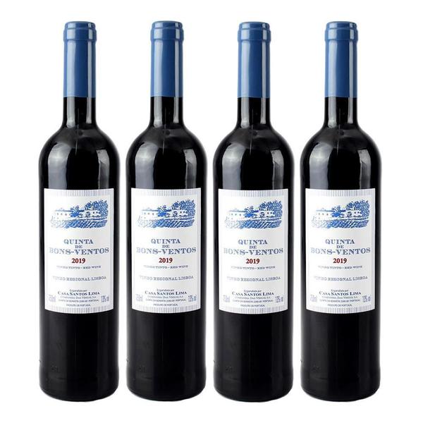 Imagem de Kit 04 Vinhos Quinta De Bons Ventos Tinto 750Ml